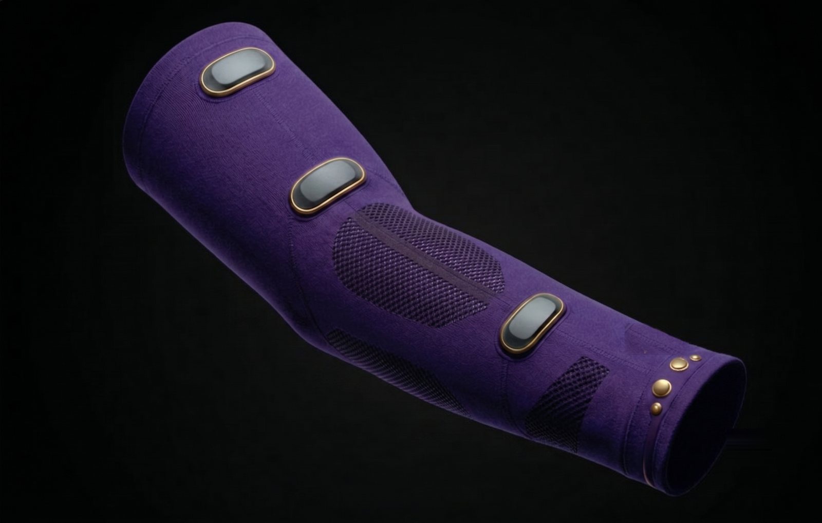 Betta sleeve in Royal: purple with gold trim